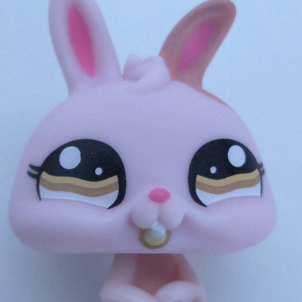 Littlest Pet Shop LPS Pink Patch Bunny #1366 - Picture 12 of 12